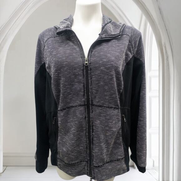 Zella Pretty Moon Dust  Hoodie Jacket Black Heather Women's Large - Picture 2 of 6